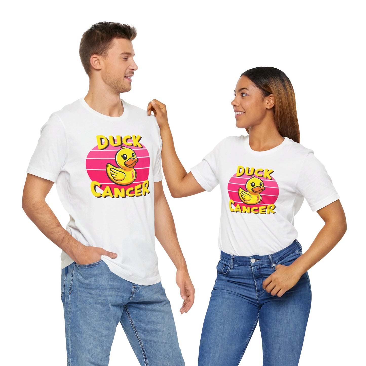 Breast Cancer Duck Cancer T-Shirt, Unisex