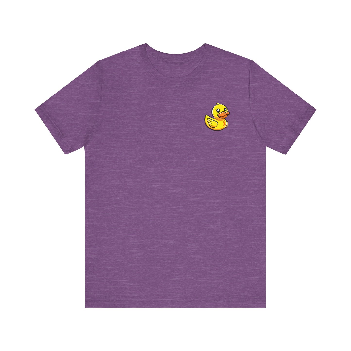 Leukemia Duck Cancer Ocean Back T-Shirt, Unisex