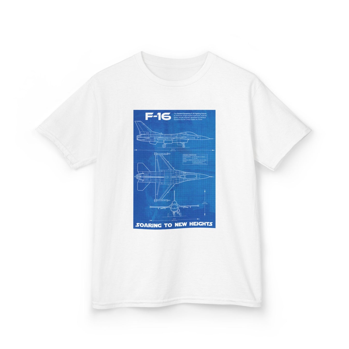 Kids Blueprint of Jet Heavy Cotton™ Tee