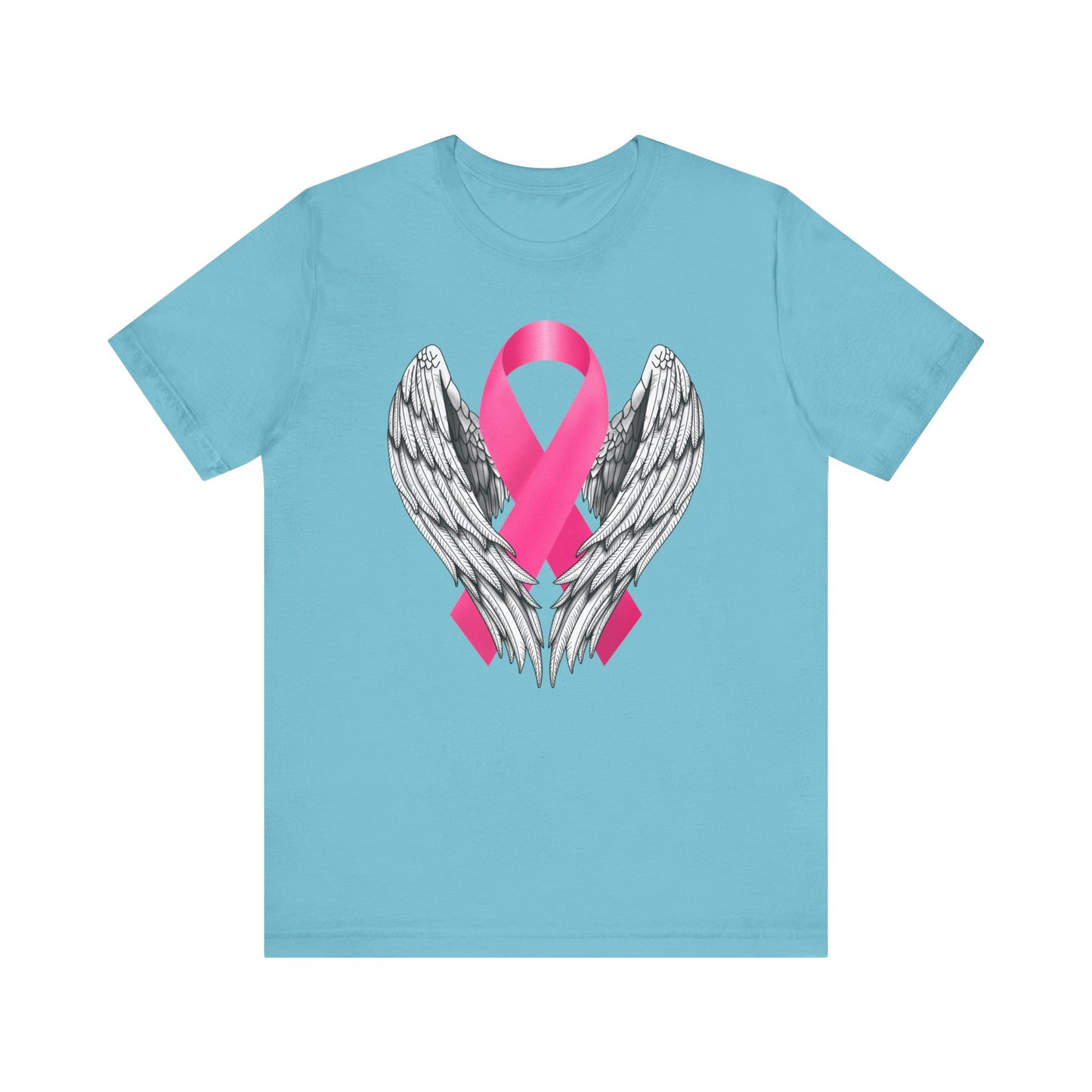 Ribbon with wings, Breast Cancer T-Shirt, Unisex