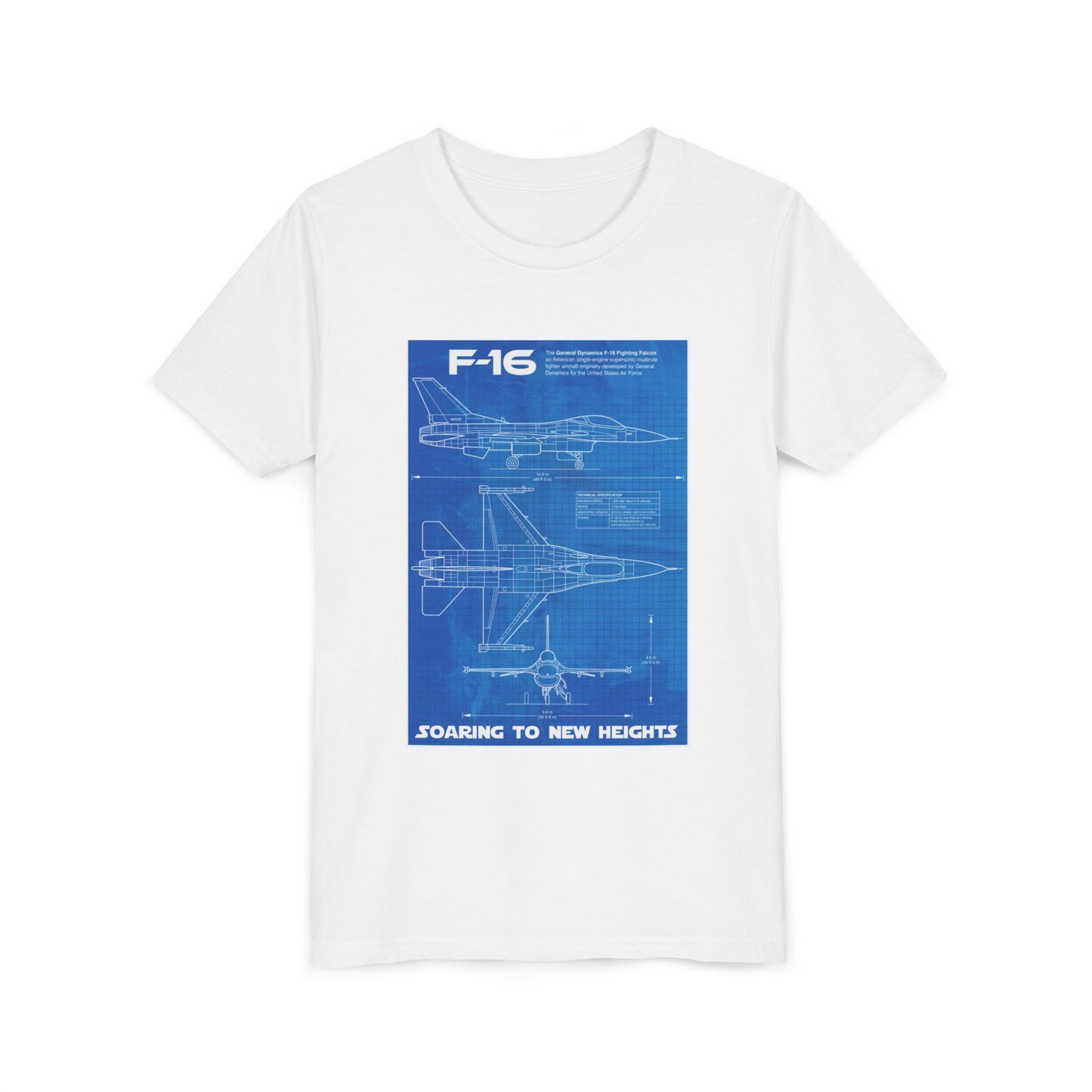 Youth Blueprint Jet Shirt