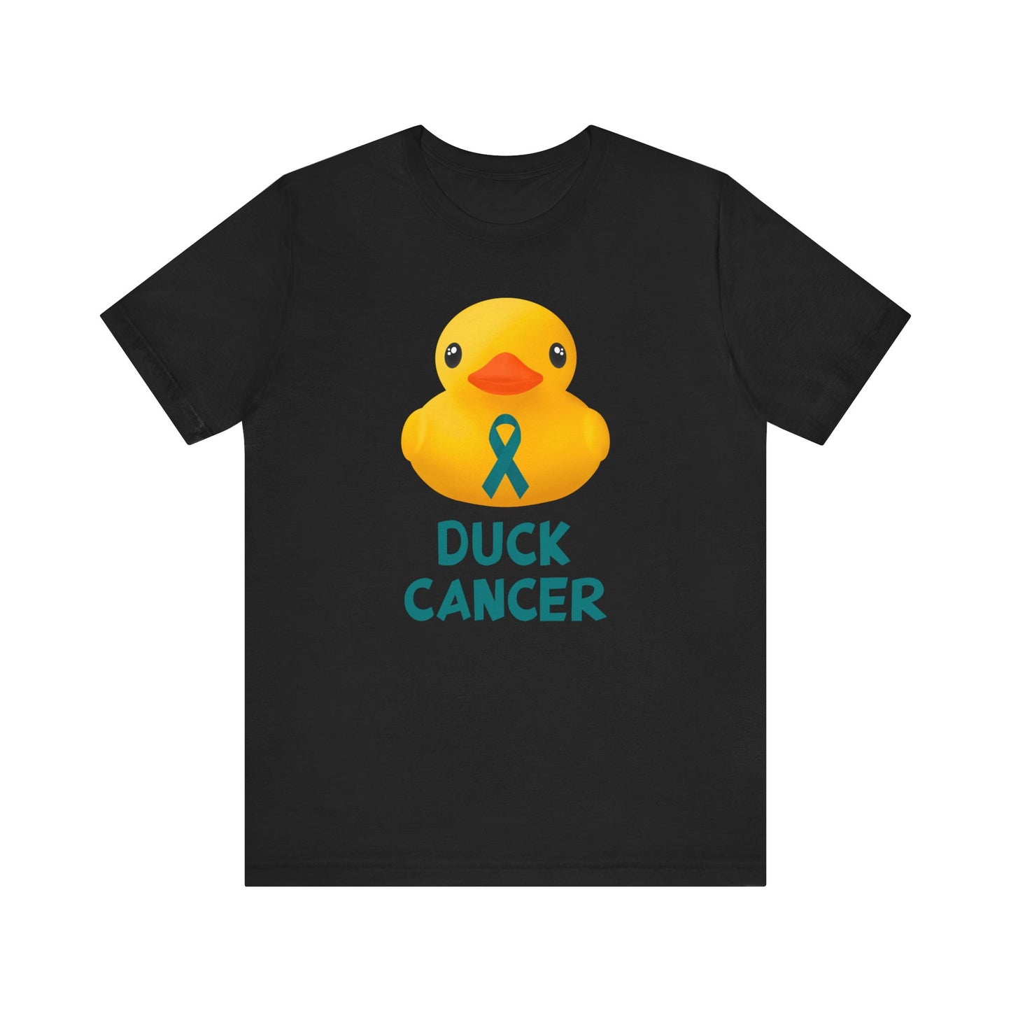 Ovarian Cancer Duck Cancer T-Shirt, Unisex