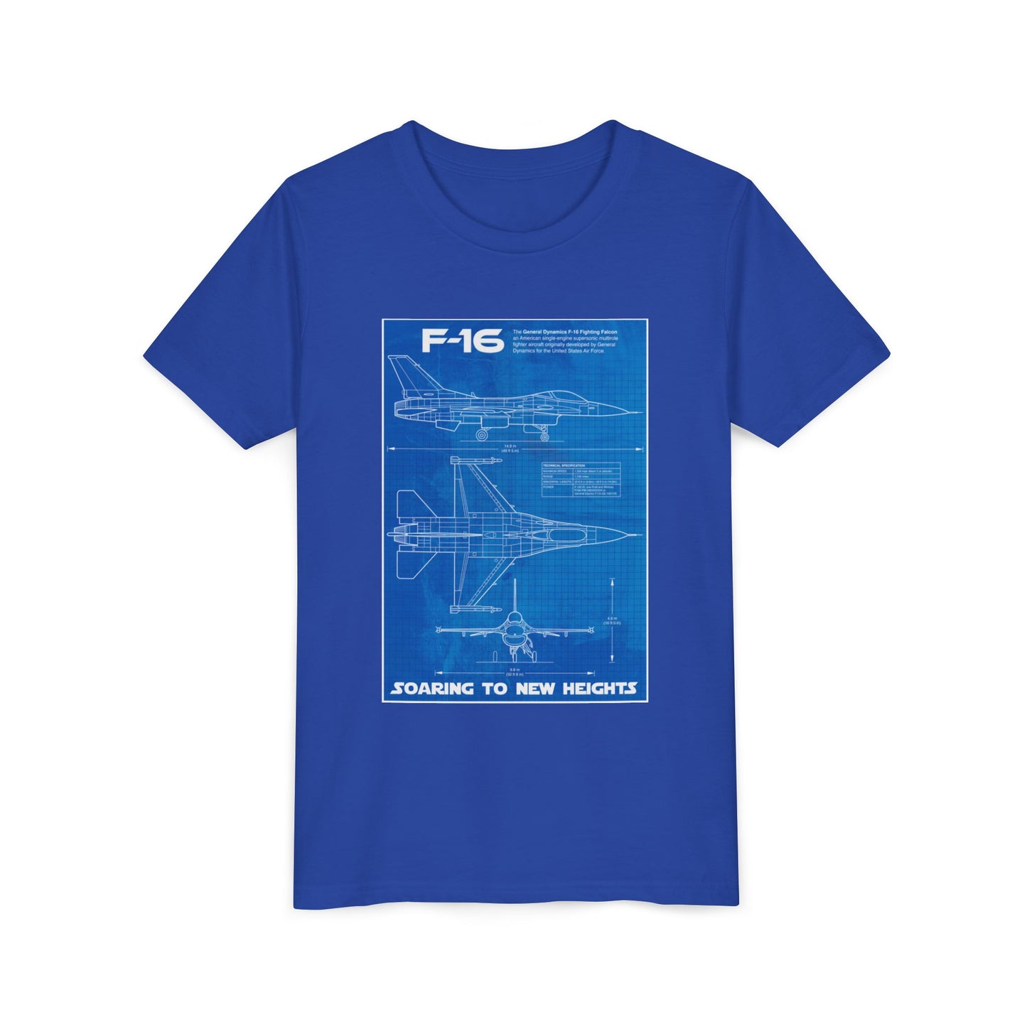 Youth Blueprint Jet Shirt