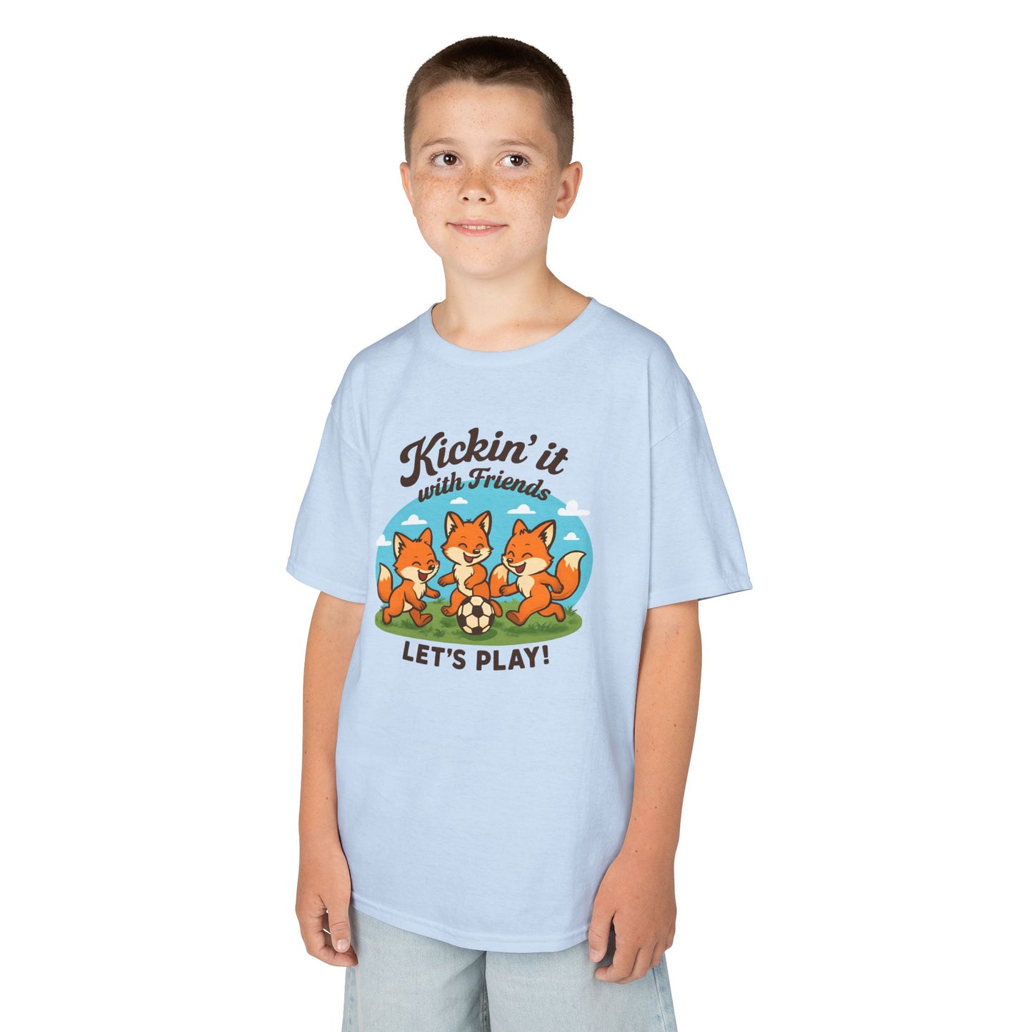 Kid's Fox's playing soccer Heavy Cotton™ Tee