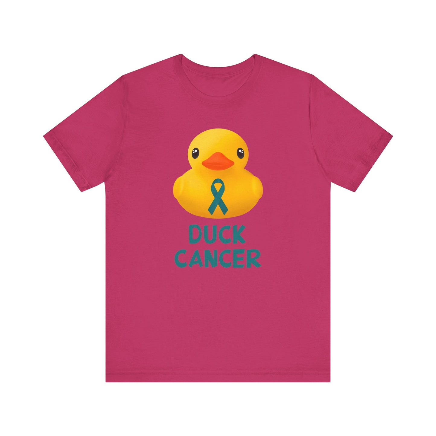 Ovarian Cancer Duck Cancer T-Shirt, Unisex