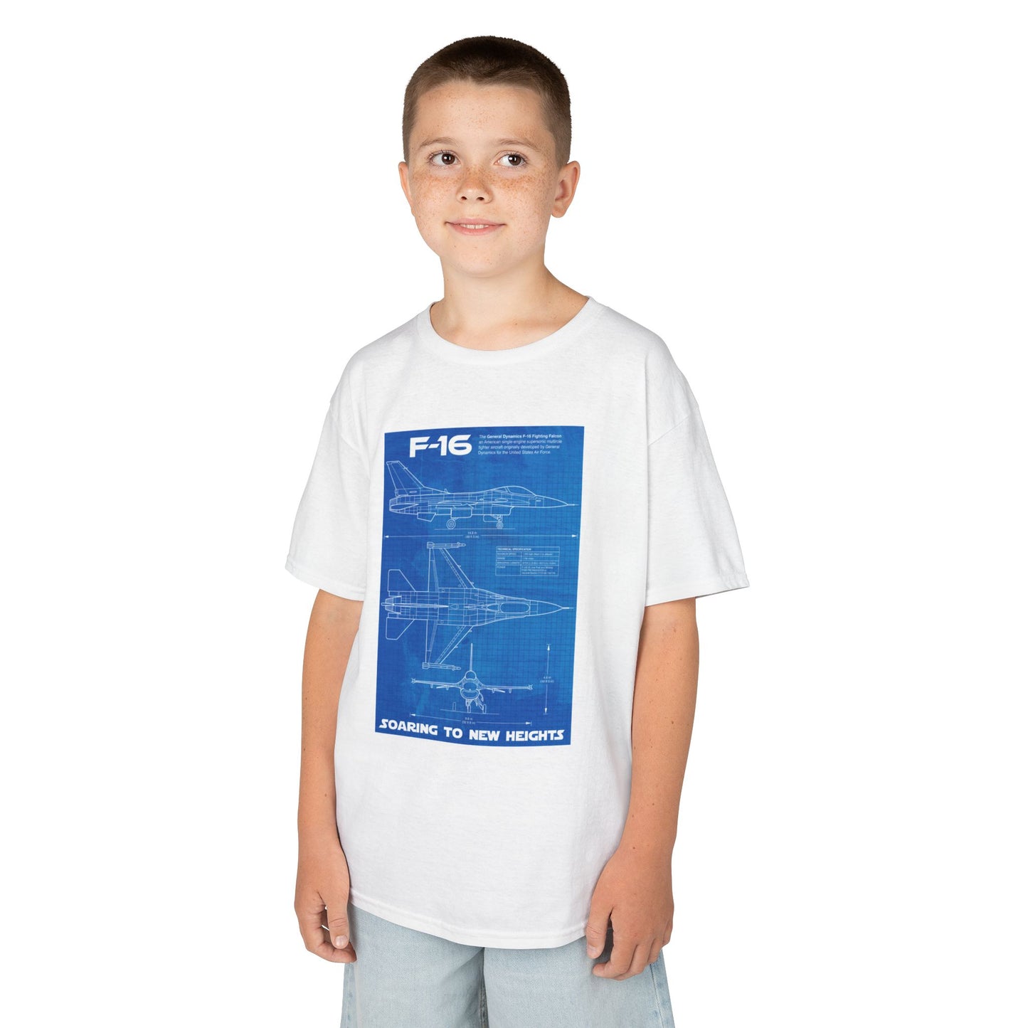 Kids Blueprint of Jet Heavy Cotton™ Tee