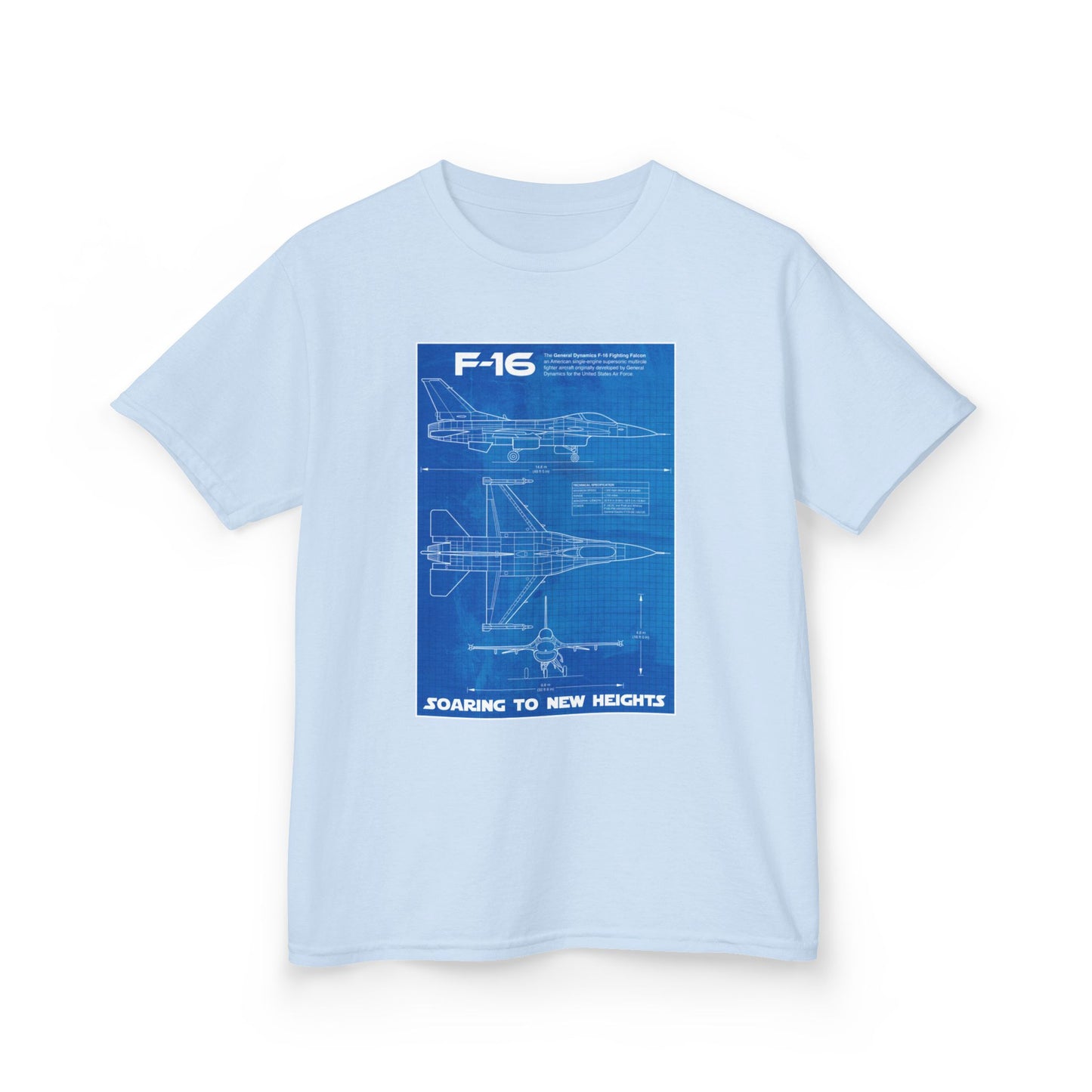Kids Blueprint of Jet Heavy Cotton™ Tee