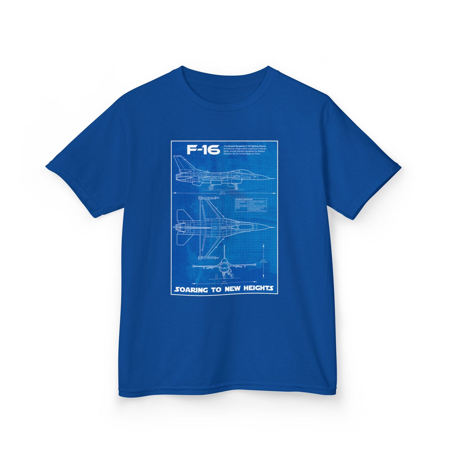 Kids Blueprint of Jet Heavy Cotton™ Tee