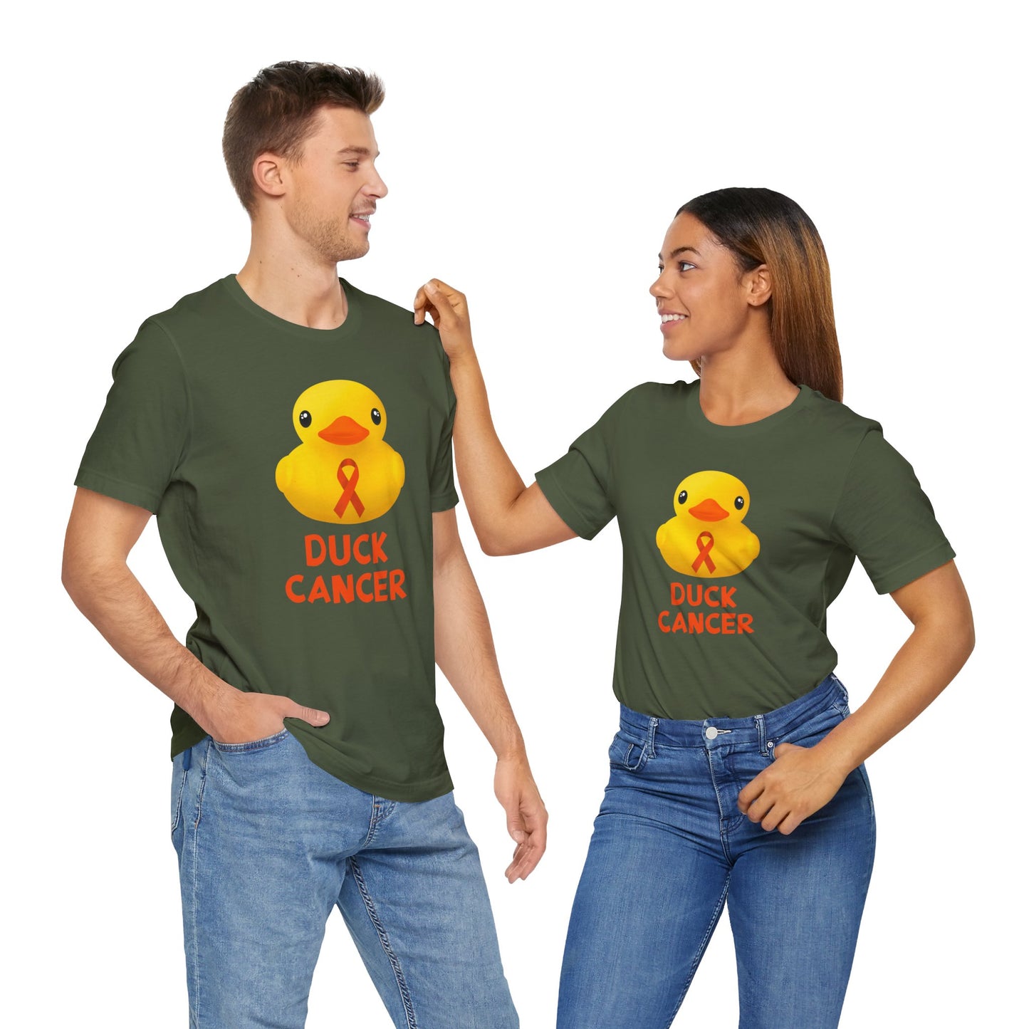 Leukemia Cancer Duck Cancer T-Shirt, Unisex