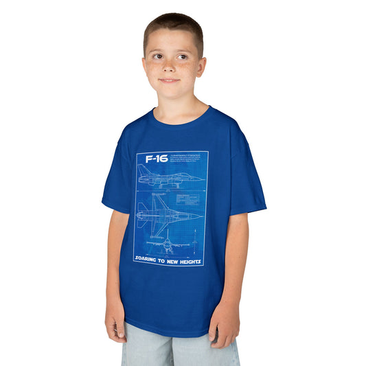 Kids Blueprint of Jet Heavy Cotton™ Tee