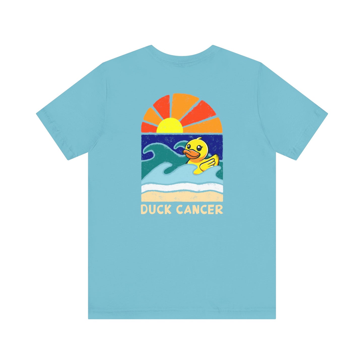 Stomach Duck Cancer Ocean Back T-Shirt, Unisex