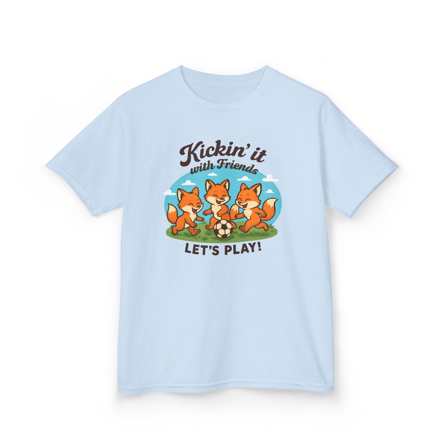Kid's Fox's playing soccer Heavy Cotton™ Tee