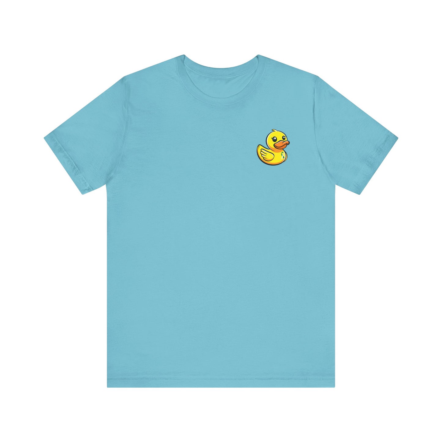 Cervical Cancer Duck Cancer Ocean Back T-Shirt, Unisex