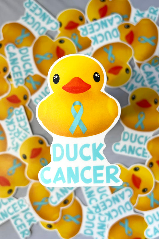Prostate Cancer Duck Cancer Sticker