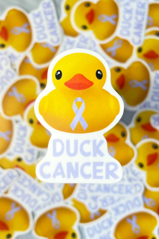 Stomach Cancer Duck Cancer Sticker