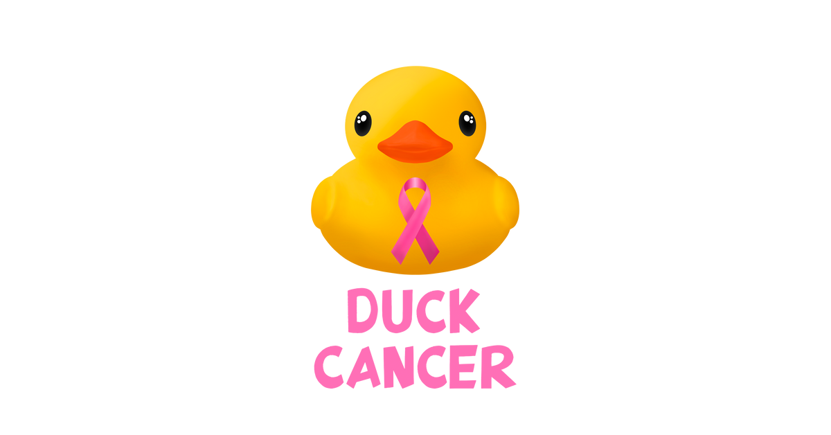 Duck Cancer Ribbon Duck Cancer