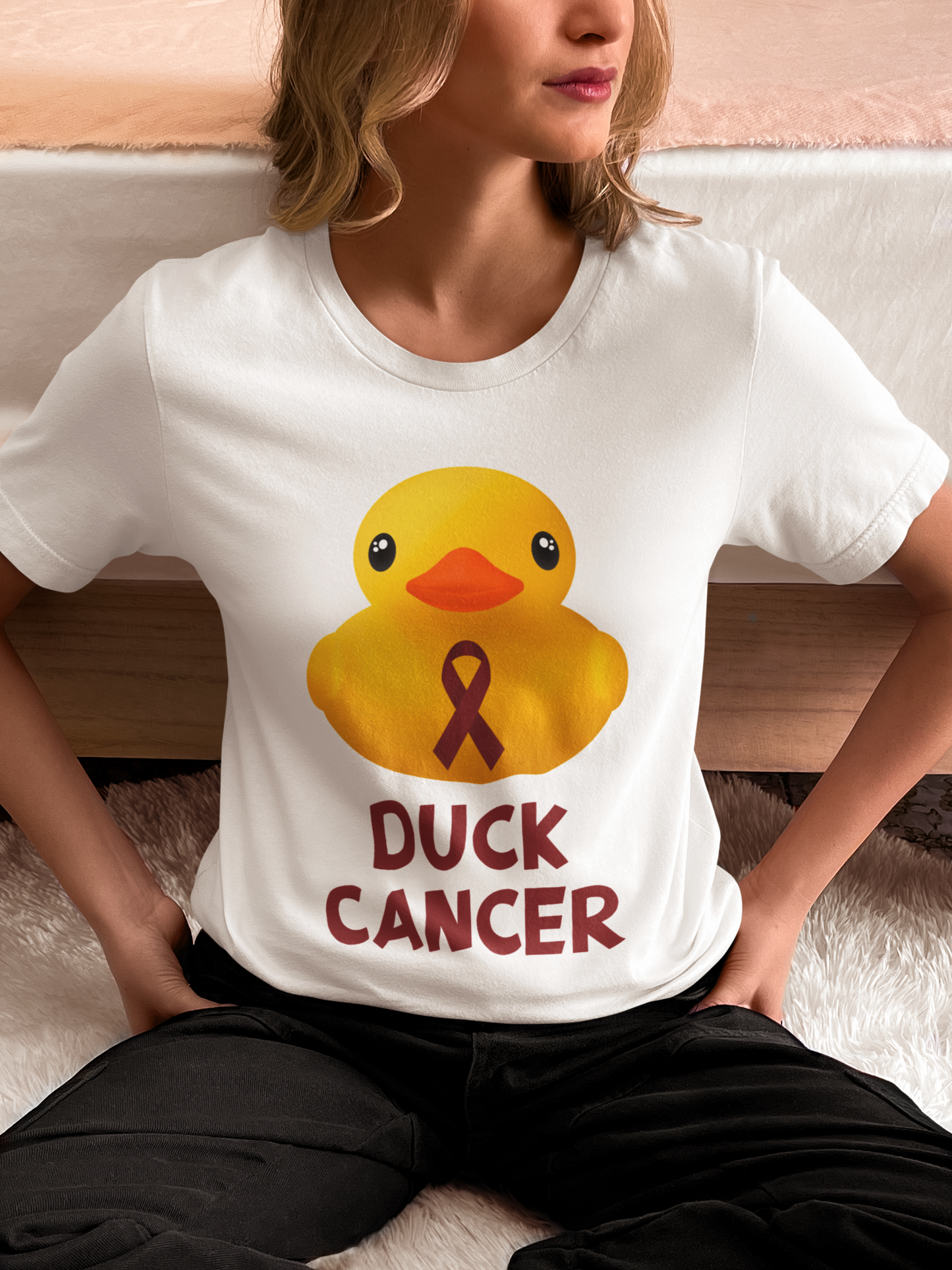 Head and Neck Cancer Duck Cancer T-Shirt, Unisex