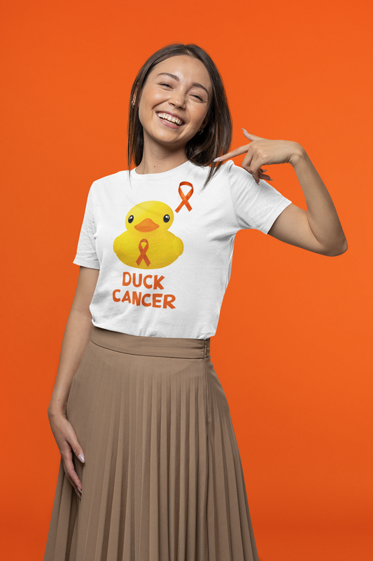 Leukemia Cancer Duck Cancer T-Shirt, Unisex