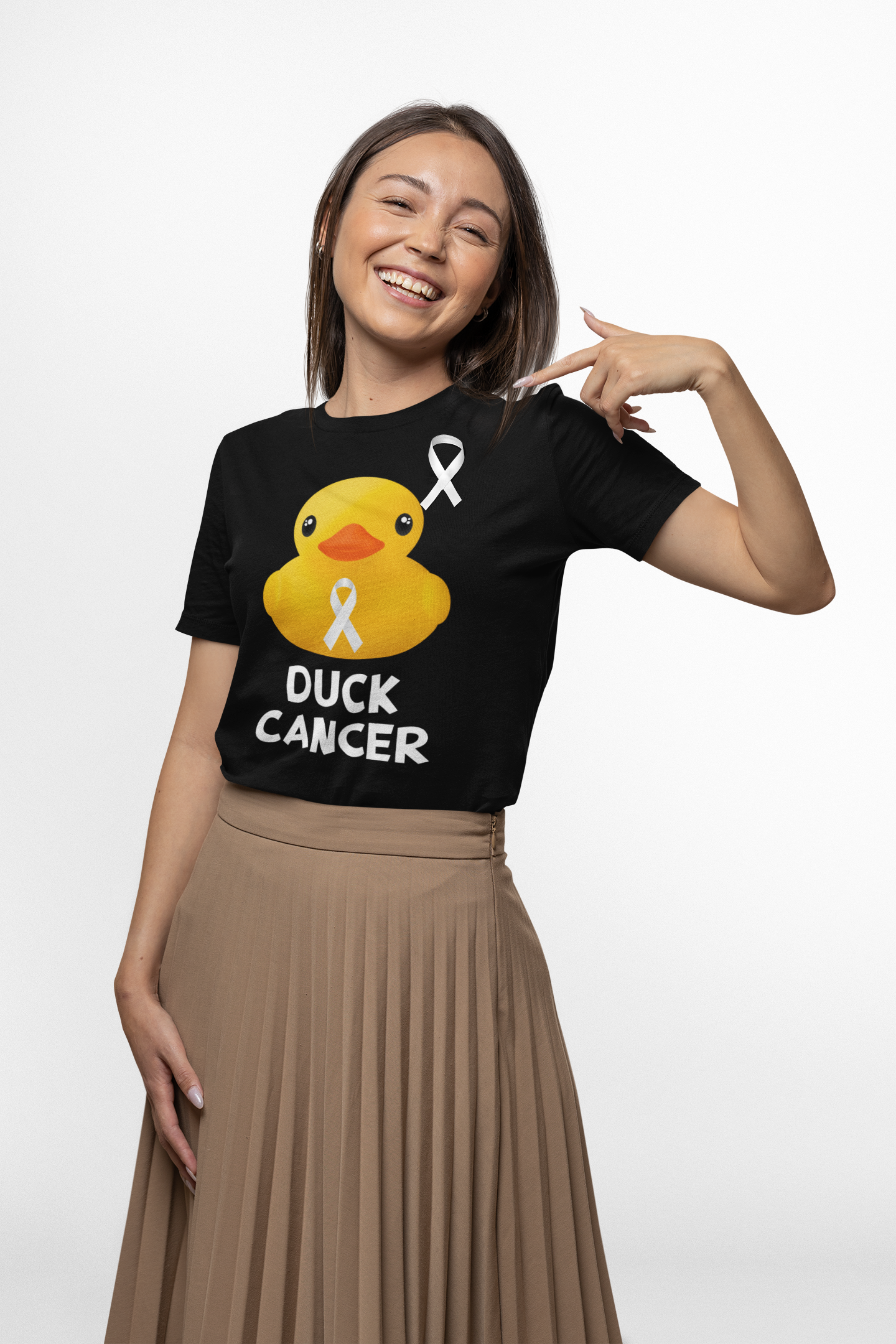 Lung Cancer Duck Cancer T-Shirt, Uniseex