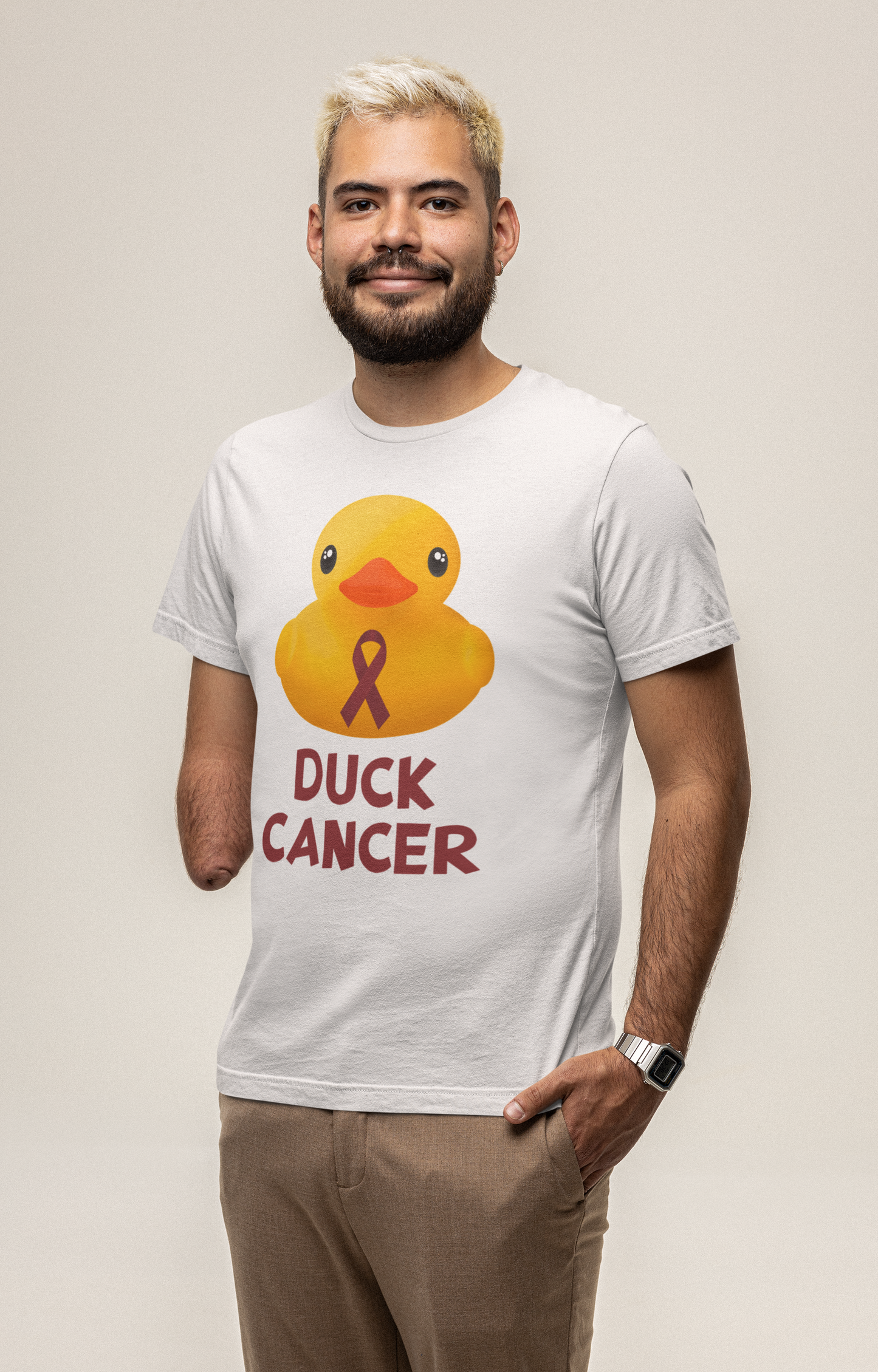 Multiple Myeloma Cancer Duck Cancer T-Shirt, Unisex