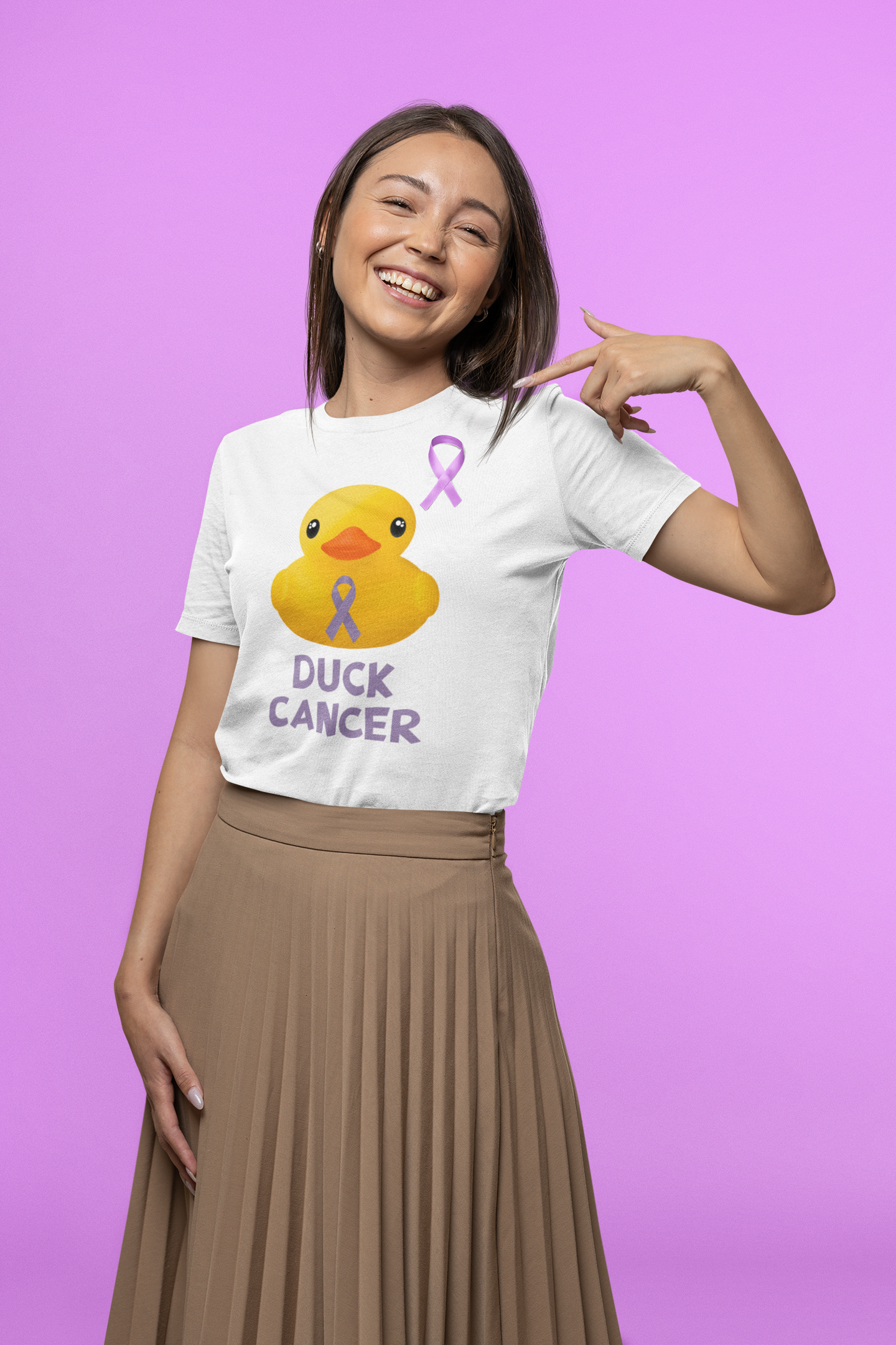 Pancreatic Cancer Duck Cancer Unisex T-Shirt