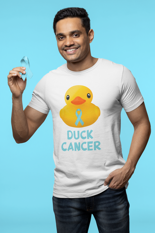 Prostate Cancer Duck Cancer T-Shirt, Unisex